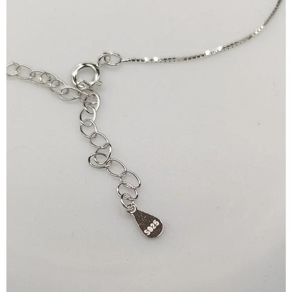 Certified 1 ct Genuine White Moissanite  necklace 925 Sterling silver 2. - Picture 3 of 8